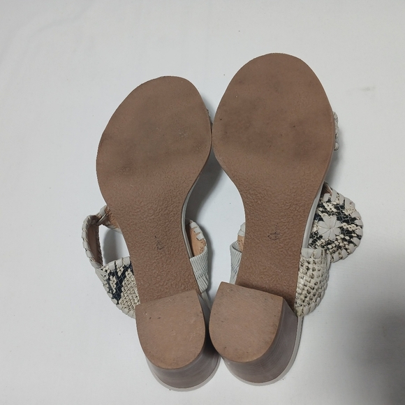 Jack Rogers Leather Lauren Snake Mid Heels . Ladies Size 8 - Picture 3 of 8